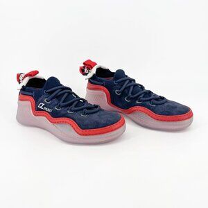 Christian Louboutin Arpoador Navy Drawstring Sock Sneakers Size 37 US 7 Women's